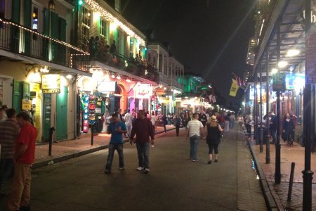 Bourbon Street, de bekendste straat van New Orleans